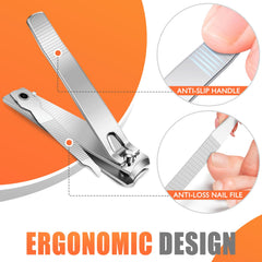 DRMODE travel case image highlighting keyhole hang feature for easy storage.