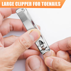 DRMODE 8-pack small nail clippers ideal for travel touchups.