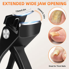 DRMODE curved blade nail clipper delivers precise trims in hard-to-reach spots.