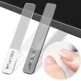 DRMODE glass nail file 2pc set with case for quick natural nail shine