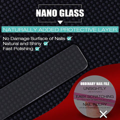 DRMODE glass nail file smooths rough edges on natural nails