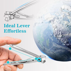 DRMODE ergonomic non-slip handle for comfortable clipping.