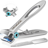 DRMODE nail clippers with wide jaw opening for thick nails, easy trimming and precision.