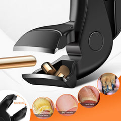DRMODE wide-opening jaw cuts thick nails efficiently.