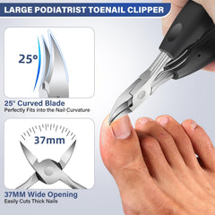 DRMODE upgraded slanted clipper with 45° curve for precise trimming.