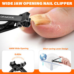 DRMODE upgraded slanted nail clippers for accurate trimming