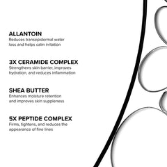 DRMTLGY Peptide Night Cream jar texture closeup showing non-greasy feel.