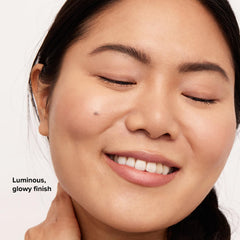 Creamy tint swatch from DRMTLGY blends seamlessly on skin without a white cast.