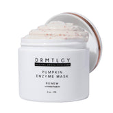 DRMTLGY Pumpkin Enzyme Mask jar showing creamy texture and gentle exfoliation