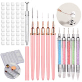 Dr.nail 62pcs nail art brushes set for precise detailing and smooth application.