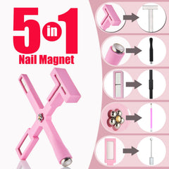 Dr.nail imán para uñas ojo de gato, 5 en 1 para diseños versátiles