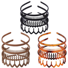Drnytunk 12-piece headbands with teeth offer secure non-slip grip for daily wear.