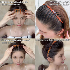 Drnytunk skinny elastic headbands fit comfortably without pinching.
