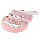 Drnytunk women's pearl floral headband with rose bloom close-up, secure and elegant.