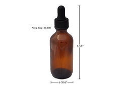 Dropper Stop amber bottle closeup showing a tapered glass dropper for precise dosing.