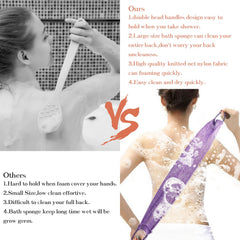 Dr.Pedi extended-reach sponge stretches to 40 inches for hard-to-reach areas.