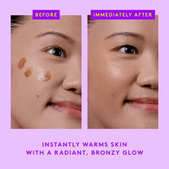 D-Bronzi Sunshine Drops swirl on skin for natural warmth