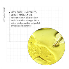 Applying Drunk Elephant Virgin Marula Oil on skin for balanced moisture without greasiness.