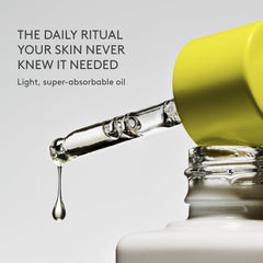 Close-up of Marula Oil texture signaling lightweight, non-greasy feel.
