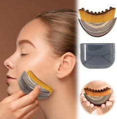 Dry Brushing Face Brush skin glide shows soft bristles for sensitive skin.