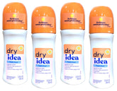 Dry Idea Fresh Linen roll-on bottle with a clean, long-lasting scent.
