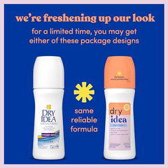 Dry Idea roll-on being applied for a smooth, residue-free wear