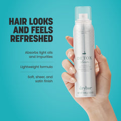 Drybar Detox Dry Shampoo absorbs oils, helping hair feel light