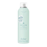 Drybar Detox Dry Shampoo Spray bottle shows oil absorption for refreshed roots.