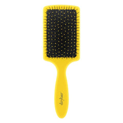 Drybar Lemon Bar Paddle Brush front view with a comfortable grip for steady styling.