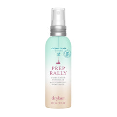 Drybar Prep Rally detangler bottle with coconut colada scent for smooth detangling.
