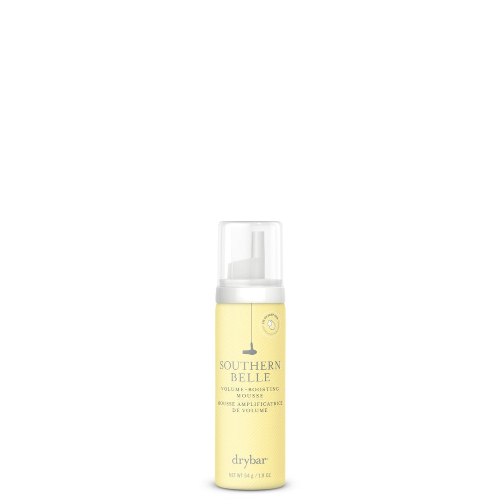Drybar Southern Belle Mousse de Volumen en tamaño de viaje para cuerpo duradero.