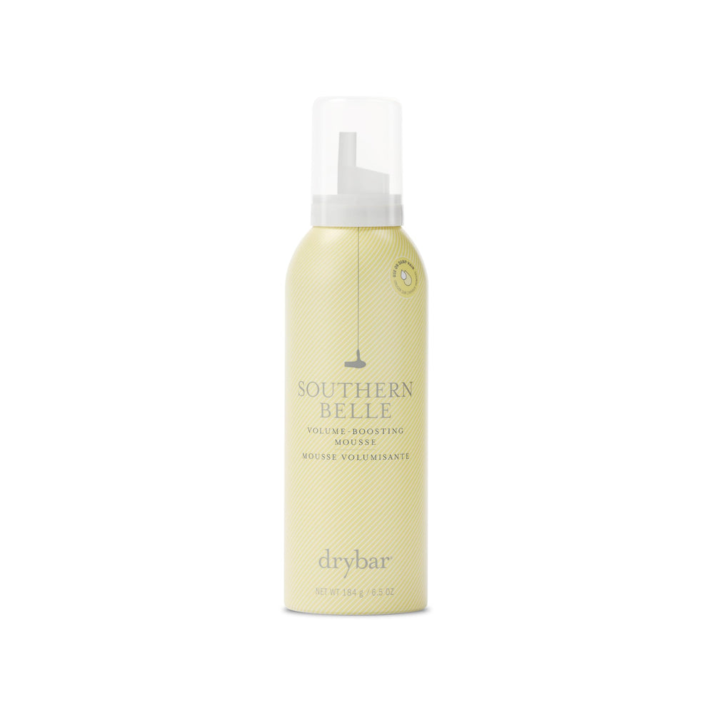 Drybar Southern Belle Volume Mousse bottle with easy pump for precise dispensing