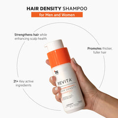 DS Laboratories Revita shampoo lather on the scalp shown for a clean start