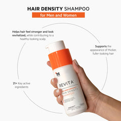 Shiny, lightweight hair after Revita Shampoo with movement