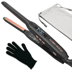 DSHOW small flat iron designed for short hair with slim plates for precise root styling.