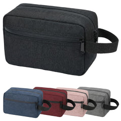 DSYSC travel toiletry bag in black with leak-proof protection for luggage