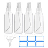 DTDNZKN mini spray bottle clear, travel-ready, four-pack for on-the-go use.