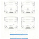 DTDNZKN 1oz clear travel container with labels for organized cream on the go