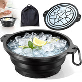 Dtuoen face bowl with built-in ice tray for convenient at-home cold therapy