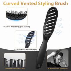 DUAIU quiff roller brush adds volume for stylish men’s looks.