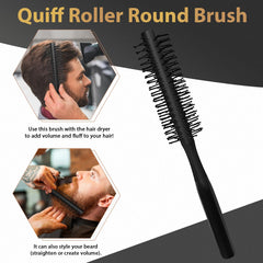 DUAIU wide-tooth texture comb detangles thick hair with precision.