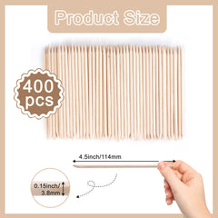 Nail cuticle pusher sticks double-end design ideal for pushing back cuticles.