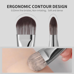 DUcare brush dense bristles deliver even coverage across liquids and creams