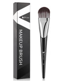 DUcare flat foundation brush with oval head for smooth, even makeup application