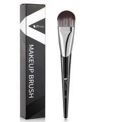 DUcare flat foundation brush with oval head for smooth, even makeup application
