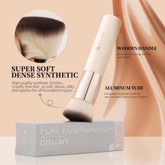 DUcare foundation brush blending performance reduces streaks for flawless makeup