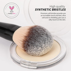 DUcare foundation brush double-ended aids contour precision and seamless powder or cream blending