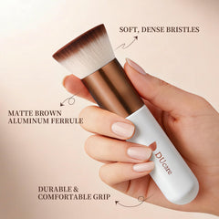 DUcare foundation brush under-eye blending for smooth concealer application