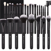 DUcare professional 27pc makeup brush set in black case for versatile makeup.