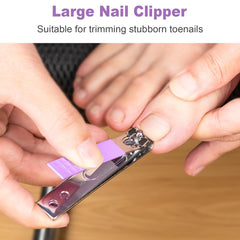 DUCOO angled nail cutter helps trim cuticles and tight corners with precision